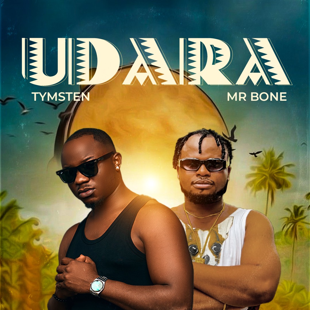Tymsten and MrBone on the cover art for the Afro-culture song Udara