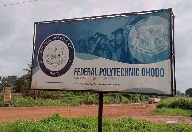 Enugu governor access road for FEDPOLY Ohodo