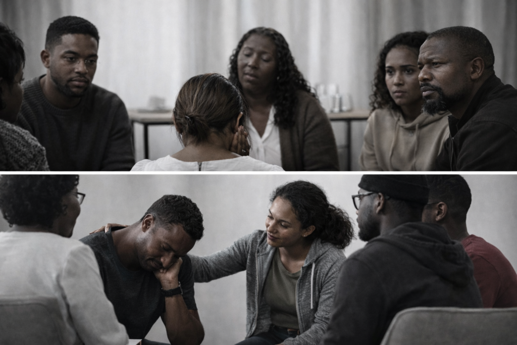 Anonymous platform for Nigerian voices sharing stories and emotional support