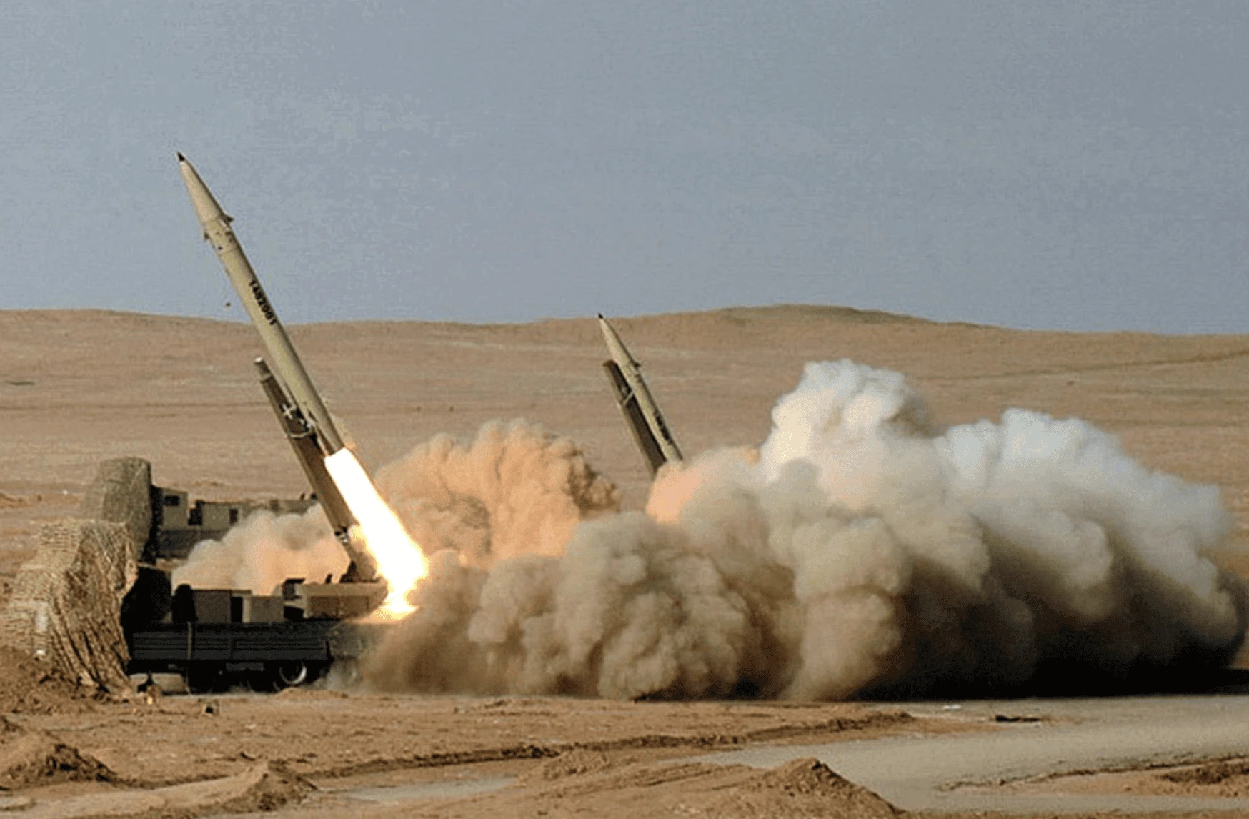 Iranian Fateh 110 ballistic missile system used as US Israeli Strikes on Iran Trigger Retaliation