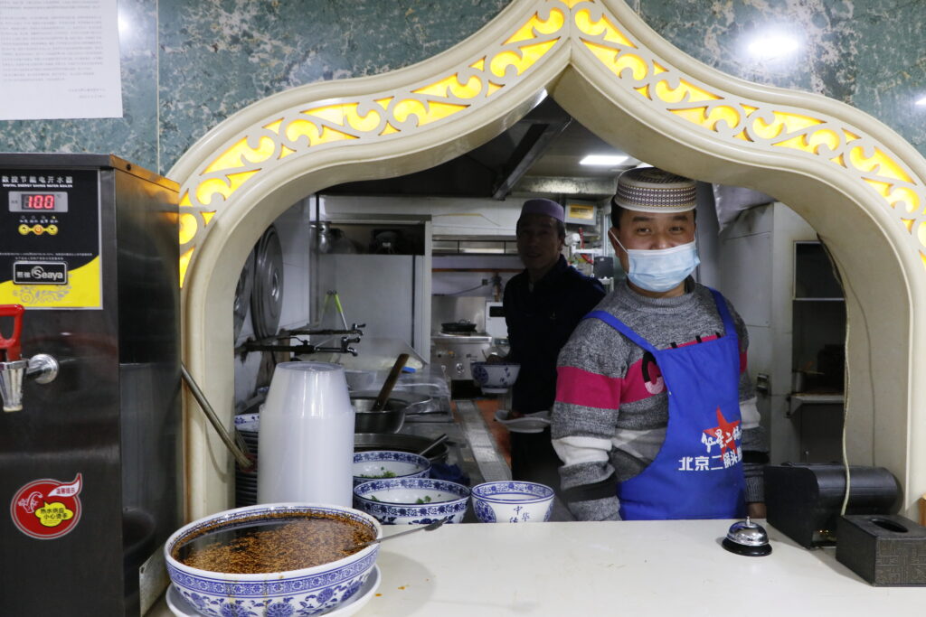 Ramadan bazaar in Yunnan province with food stalls