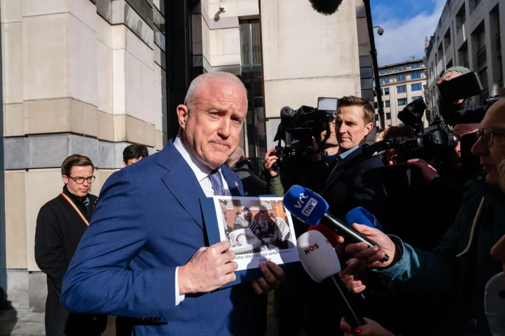 Bill White, US Ambassador to Belgium, in a formal diplomatic setting