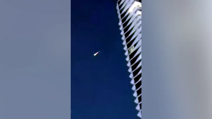 Dubai hotel fire Iranian strike