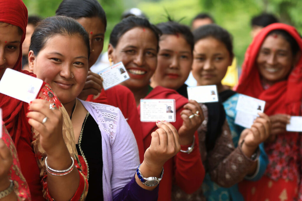 Nepal Election 2026 voters casting ballots in Kathmandu