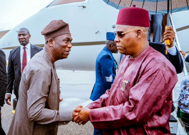 Vice President Shettima arrived in Lagos
