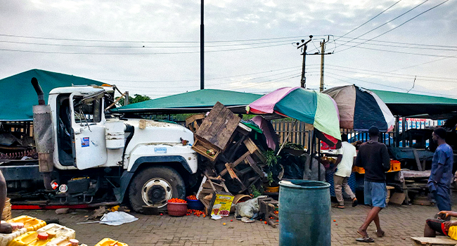 Ibadan market trailer crash 2026