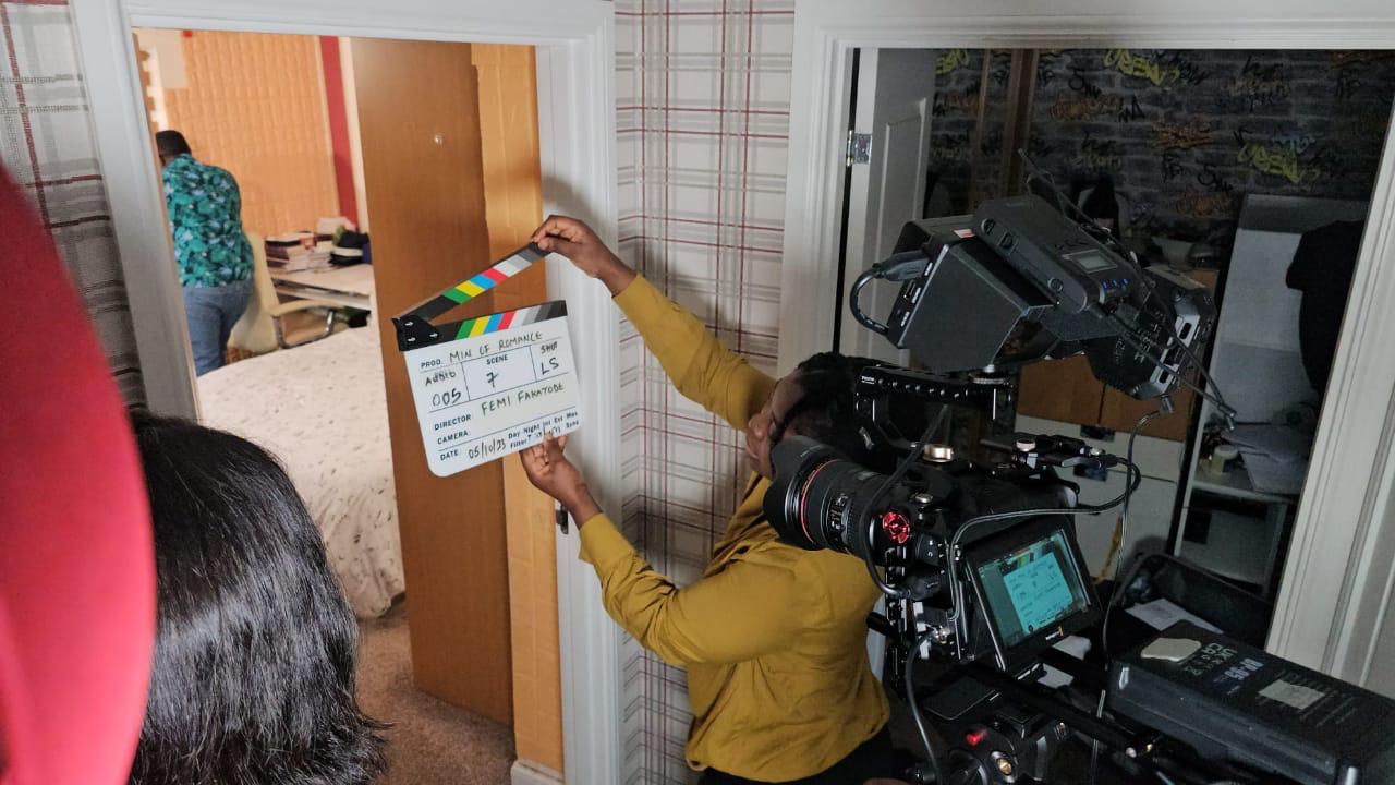 Makeup Artist at Zionhome Film Production on movie set in Osun