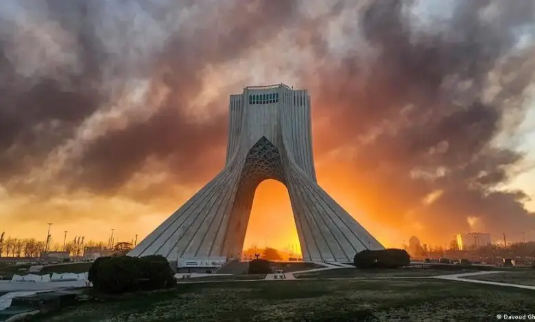 Tehran skyline as analysts discuss Iran post war future and potential political transition