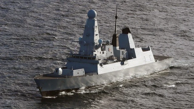 Naval ship in eastern Mediterranean waters during the Hezbollah Mediterranean naval strike