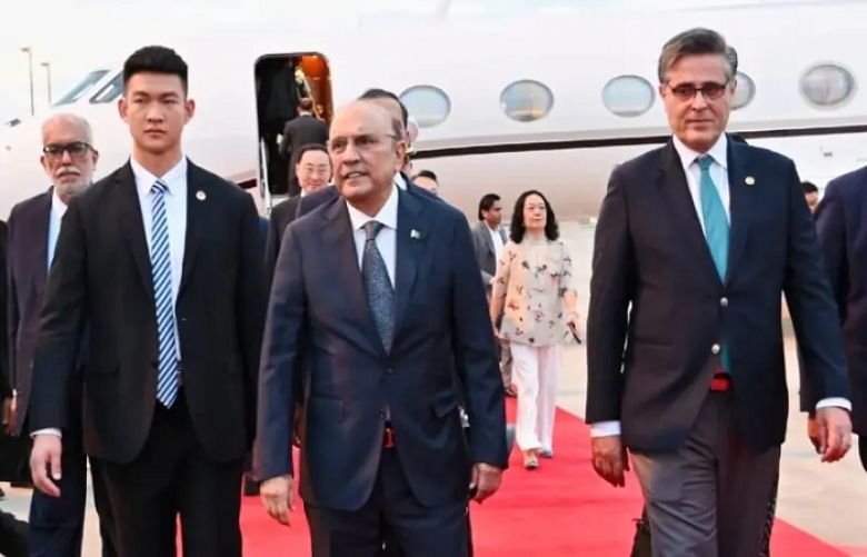 President Zardari departs for week-long China visit
