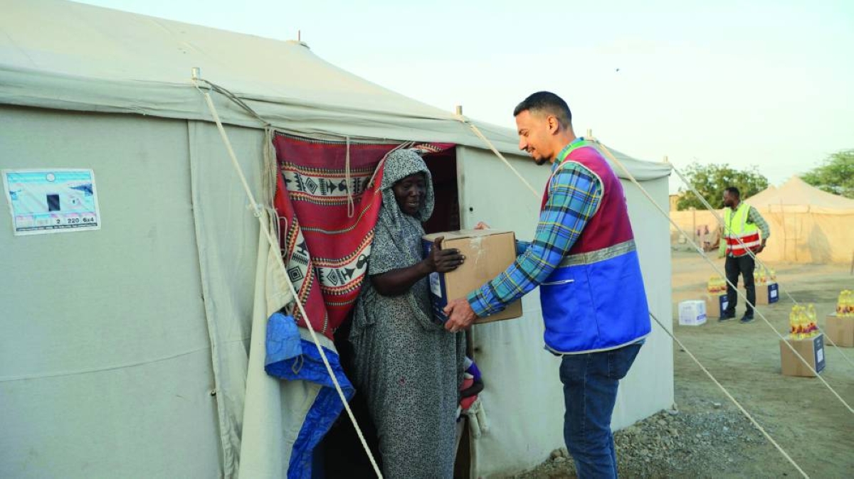 Qatar Charity food baskets Sudan 2026