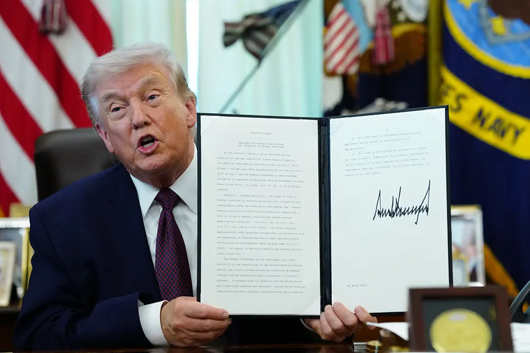 Trump mail-in voting executive order 2026