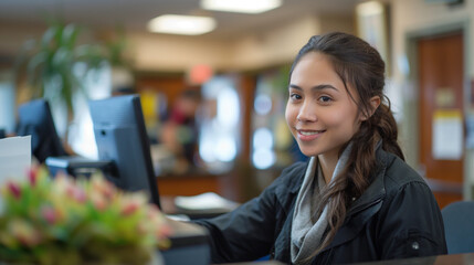 MBIS International receptionist job Ibadan welcoming parents and visitors at front desk