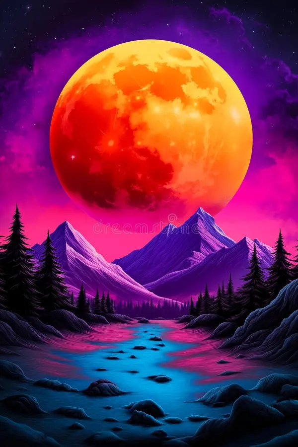 Full moon helps paint vibrant, muddy 'brushstrokes' in Indonesian river