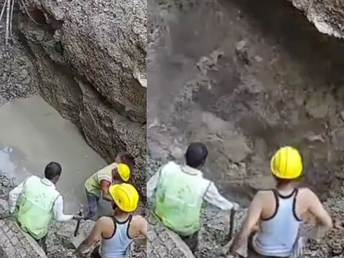 Heartbreaking Viral Video: Worker Dies On Spot After Massive Soil Collapse