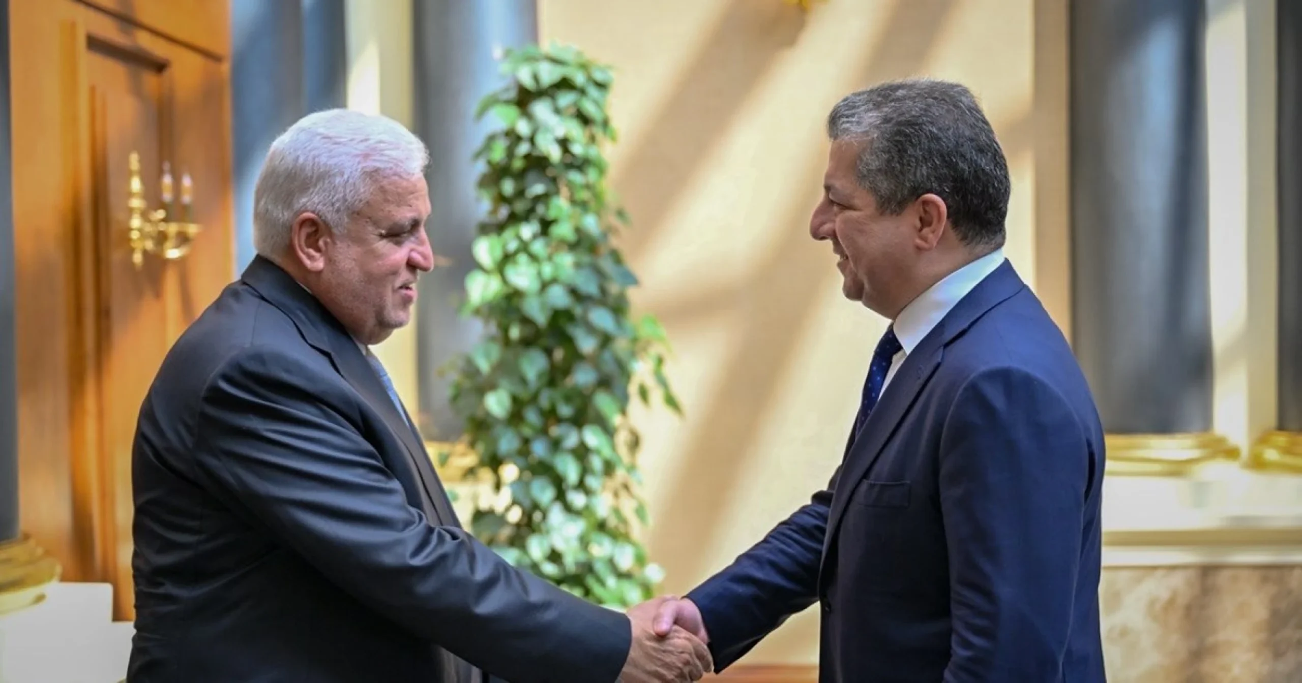 PM Barzani, PMC chairman discuss Iraq gov't formation