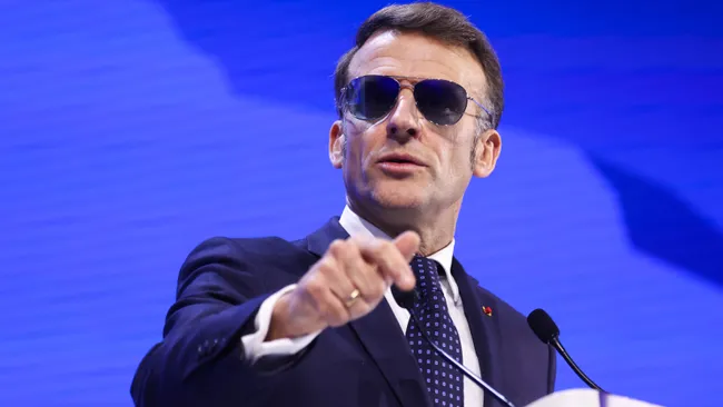French president calls for tighter crypto regulation to prevent 'new Wild West
