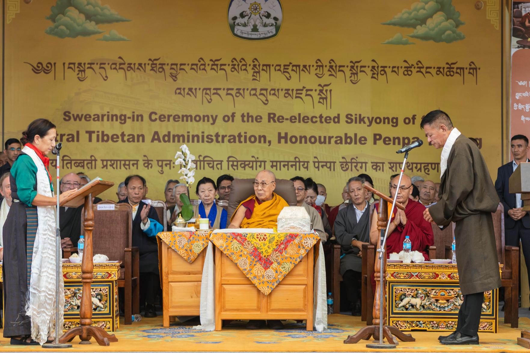 Penpa Tsering sworn in as Tibetan exiles' leader for second term