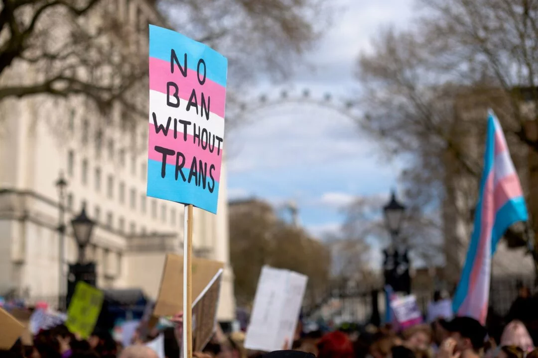 EU conversion therapy ban outside European parliament