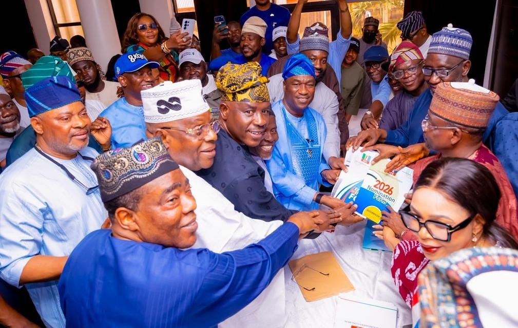 Hamzat Lagos governorship ambition speaking during APC screening in Abuja