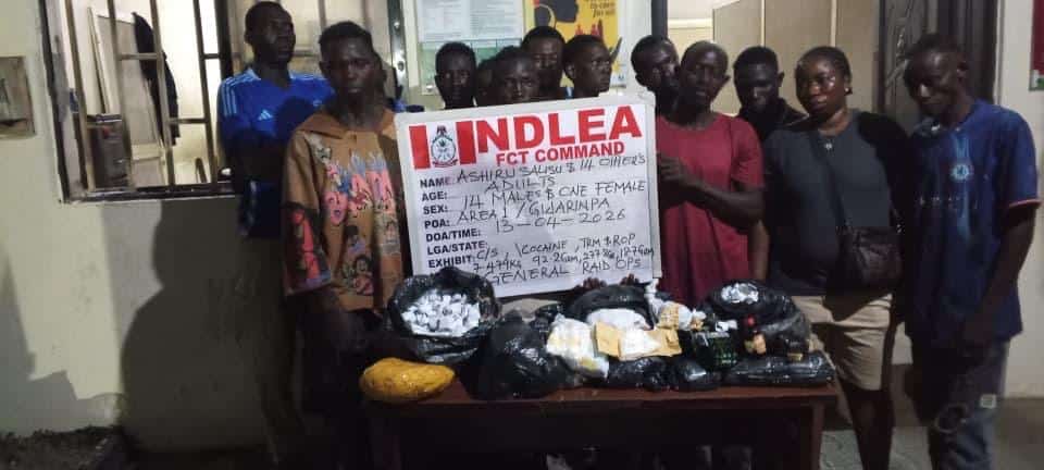 NDLEA Abuja drug raid arrests 132 suspects during operation
