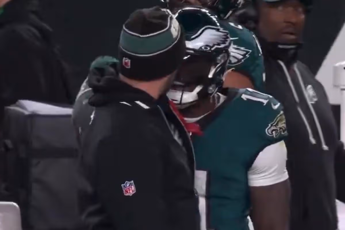Nick Sirianni explains sideline confrontation with A.J. Brown after playoff exit 