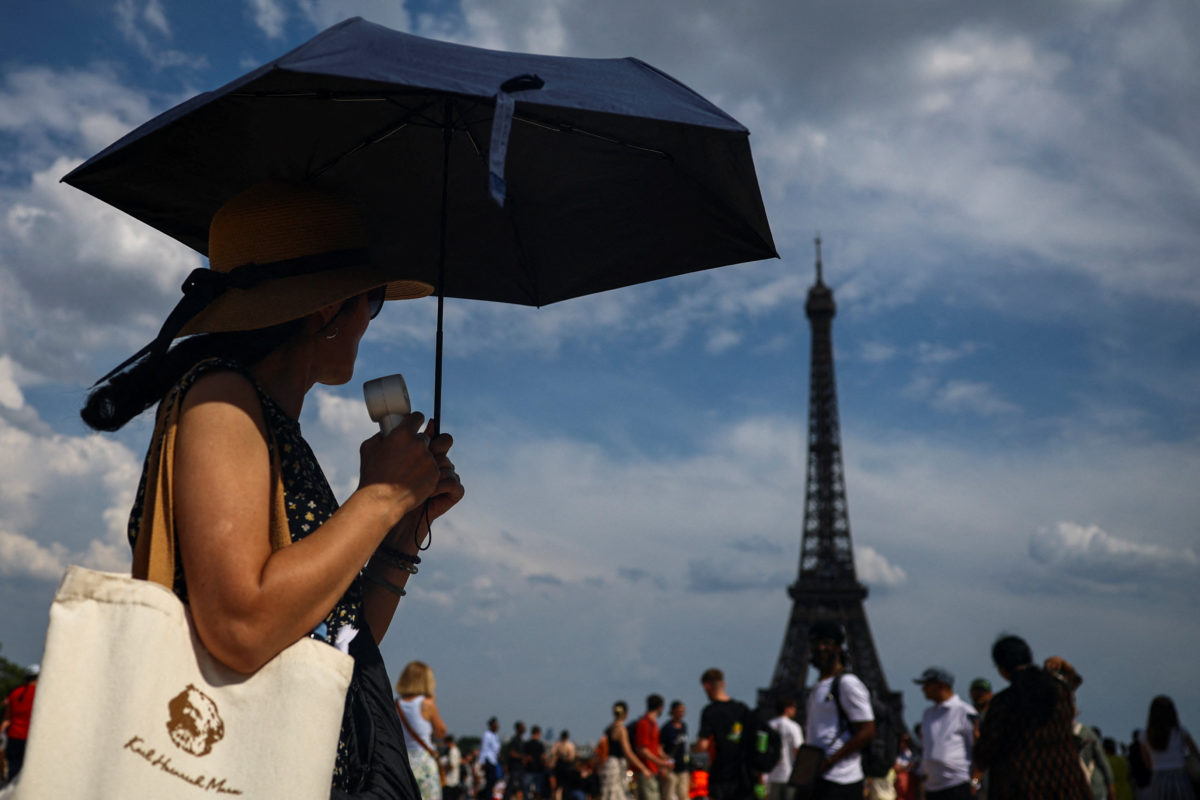 France heat wave restrictions Europe showing Paris streets under extreme heat conditions