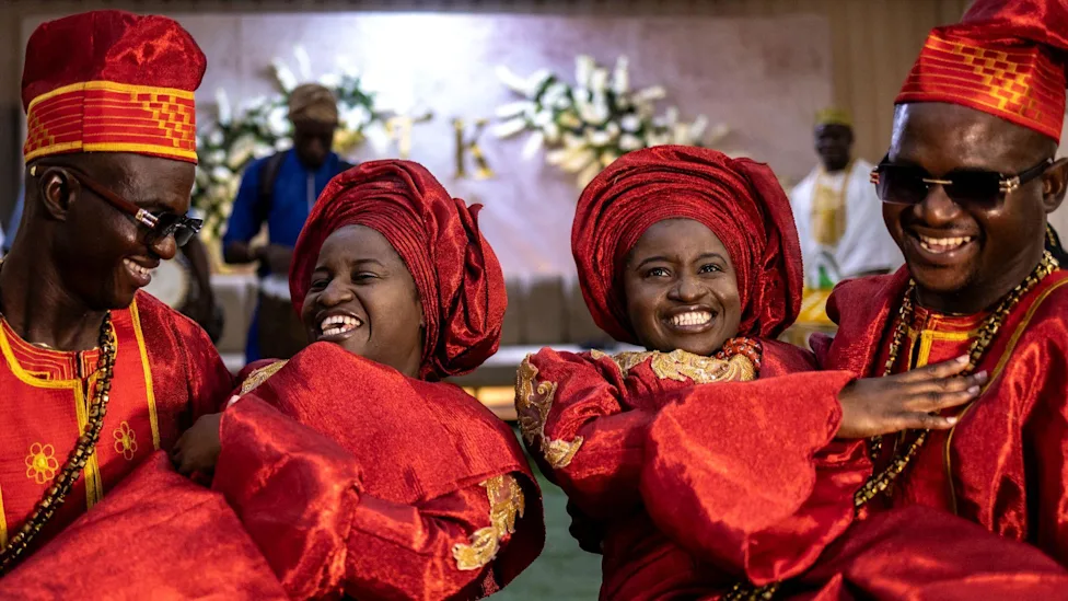 twins marry twins Nigeria wedding ceremony in Ibadan