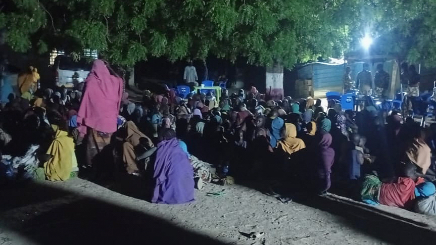 Nigerian army Boko Haram rescue captives in Borno State Mandara Mountains
