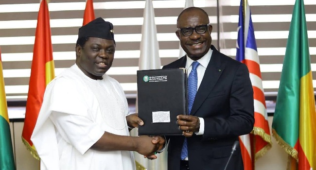 Taraba EBID loan agreement igning ceremony between Taraba State Government and EBID officials for $268 million financing package