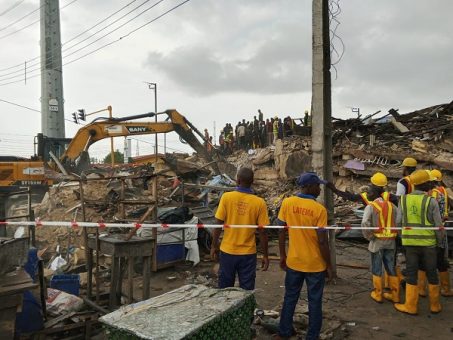 Lagos Alakija building collapse rescue