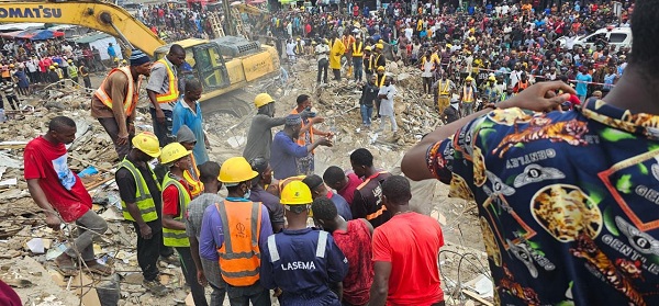 UPDATED: 10 rescued from Lagos building collapse - The Nation Newspaper