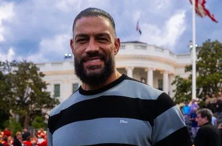 WWE UFC White House event featuring Triple H Roman Reigns and executives at Freedom 250