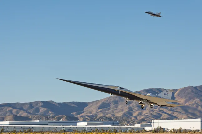 NASA's 'Son of Concorde' hits 713mph and breaks the sound barrier for first time 