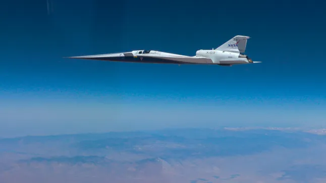 NASA's 'Son of Concorde' hits 713mph and breaks the sound barrier for first time 