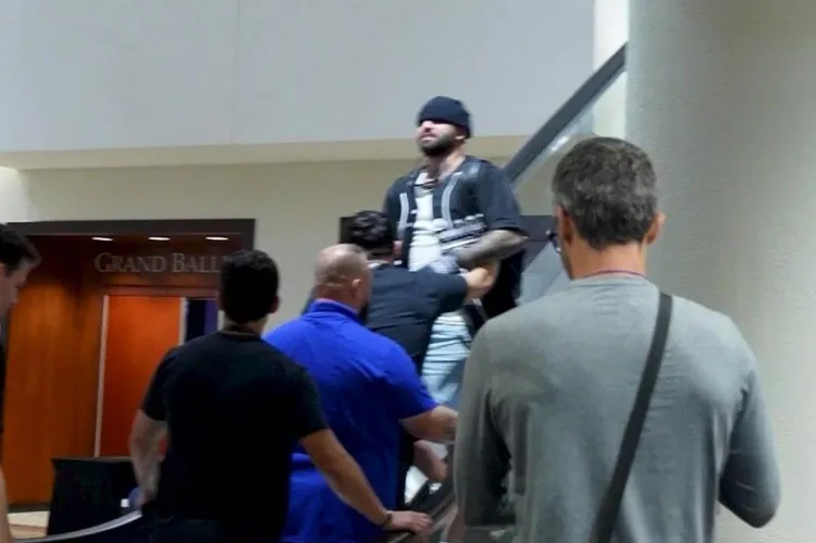 Josh Hokit Alex Pereira hotel confrontation inside UFC fighte rbefore upcoming event