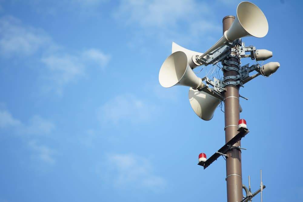 The activation of Bahrain Emergency Siren