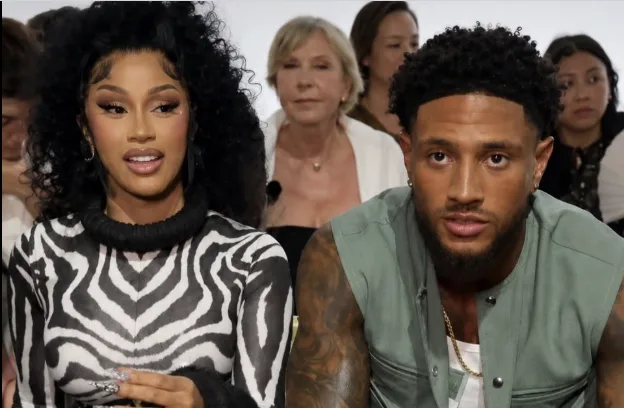 Cardi B and Maduka Okoye at Milan Fashion Week