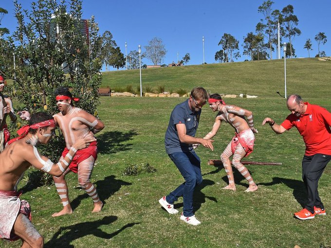 Brazil Indigenous Ceremony Reactions during traditional welcome ceremony
