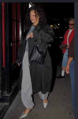Rihanna sweatpants Heels in Paris
