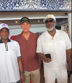 Aisha Buhari and prominent Nigerians seen on a luxury boat in Marbella, Spain.