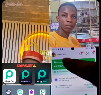 ake OPay apps in Nigeria are used to display false payment balances.