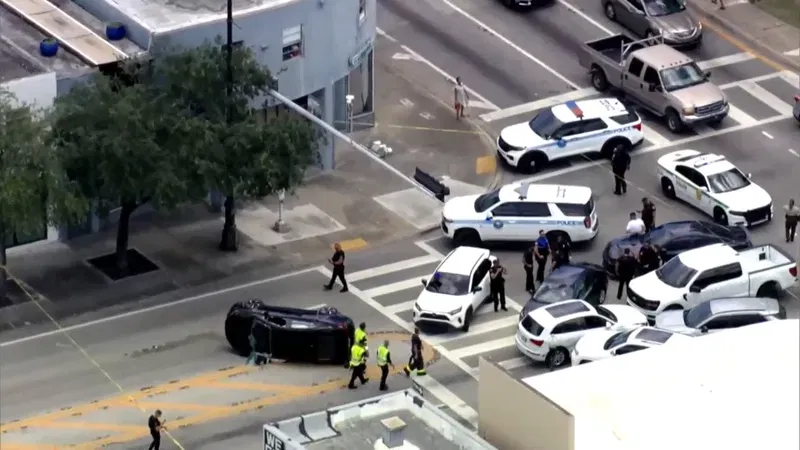 Miami Dade police pursuit hospital escape ends after police stop the stolen vehicle.