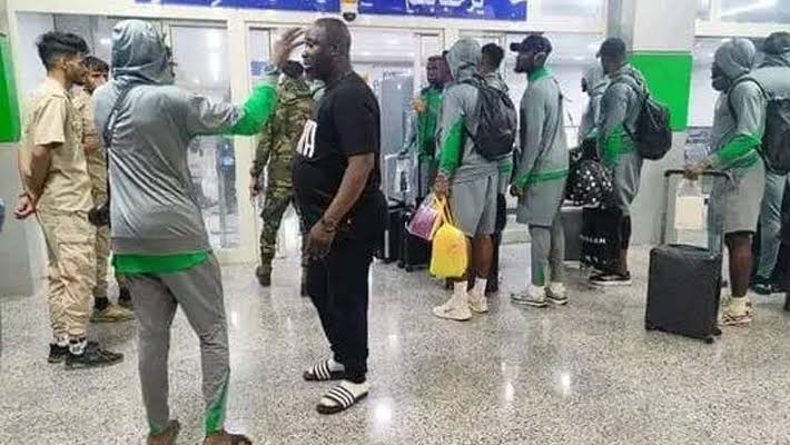 Super Eagles airport transport AFCON arrangements in Uyo