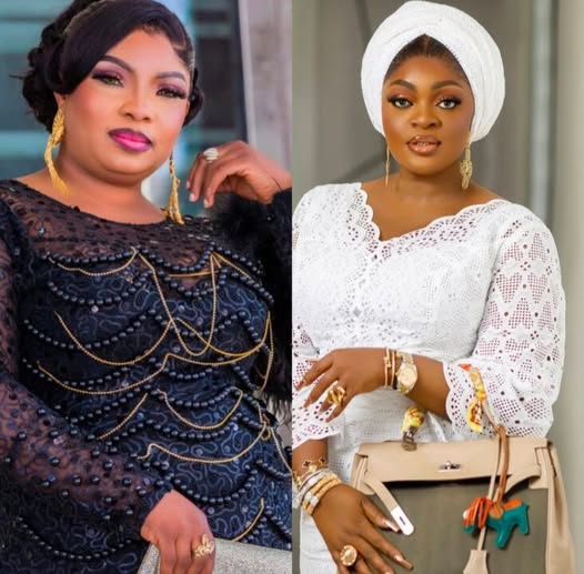 Laide Bakare and Eniola Badmus amid their reported feud