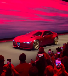 Alfa Romeo Cuorerosso concept sports car with a stylish Italian design