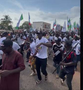 Taraba residents rally for Tinubu 2027 during a solidarity march in Jalingo.