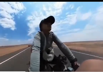 Moroccan cyclist attacked Samburu County during her solo cycling trip across Africa.