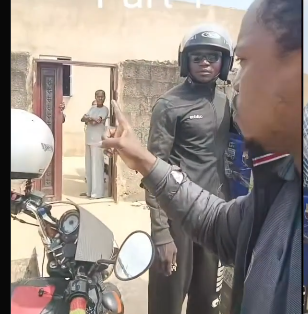 Dispatch rider oversized package Nigeria incident goes viral.
