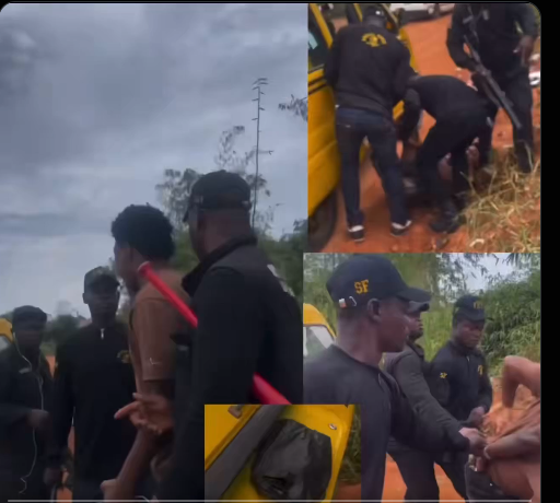 Police officers involved in a reported youth clash in Ikorodu, Lagos.
